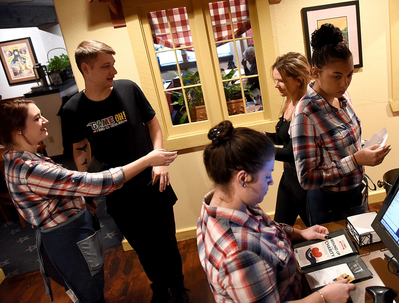 Dining room staff at CJ's